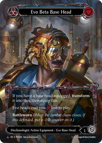 Evo Beta Base Head (Blue) (Marvel) - Compendium of Rathe (PEN) #PEN068 - Marvel Flesh and Blood Trading Card