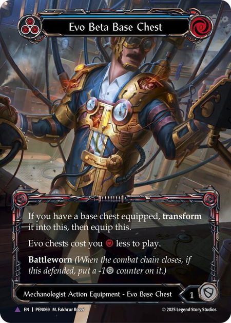 Evo Beta Base Chest (Blue) (Marvel) - Compendium of Rathe Flesh and Blood trading card