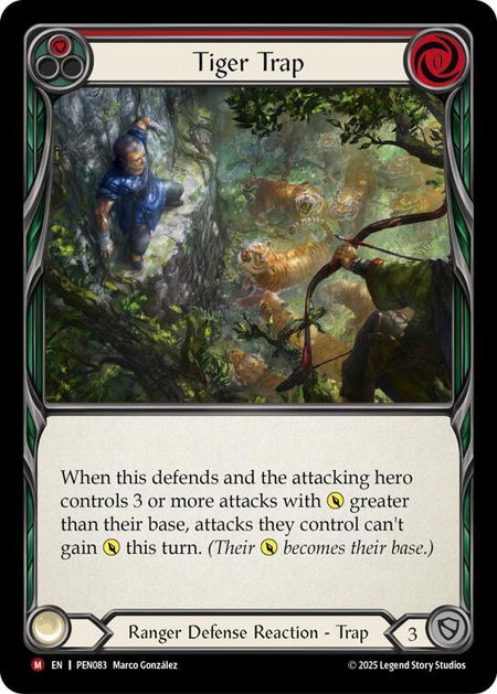 Tiger Trap (Red) - Compendium of Rathe Flesh and Blood trading card