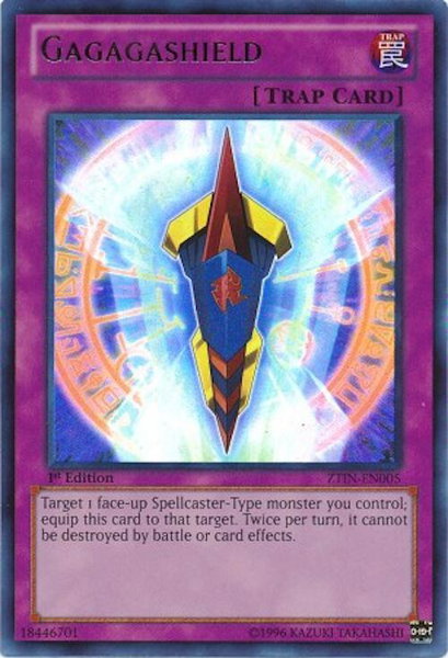 Gagagashield trading card from 2013 Zexal Collection Tin Gagagashield - 2013 Zexal Collection Tin YuGiOh trading card