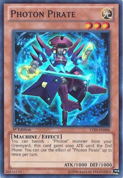 Photon Pirate trading card from 2013 Zexal Collection Tin Photon Pirate - 2013 Zexal Collection Tin YuGiOh trading card