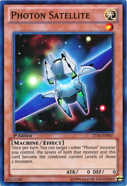 Photon Satellite trading card from 2013 Zexal Collection Tin Photon Satellite - 2013 Zexal Collection Tin YuGiOh trading card
