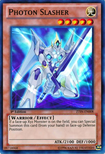 Photon Slasher trading card from 2013 Zexal Collection Tin Photon Slasher - 2013 Zexal Collection Tin YuGiOh trading card