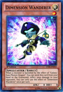 Dimension Wanderer - 2013 Zexal Collection Tin (ZTIN) #ZTIN-EN010 - Super Rare YuGiOh Trading Card