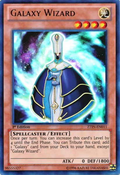 Galaxy Wizard trading card from 2013 Zexal Collection Tin Galaxy Wizard - 2013 Zexal Collection Tin YuGiOh trading card