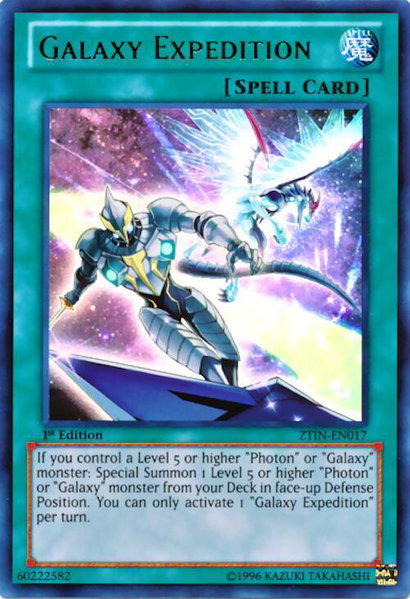 Galaxy Expedition trading card from 2013 Zexal Collection Tin Galaxy Expedition - 2013 Zexal Collection Tin YuGiOh trading card