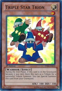 Triple Star Trion - 2013 Zexal Collection Tin (ZTIN) #ZTIN-EN019 - Super Rare YuGiOh Trading Card