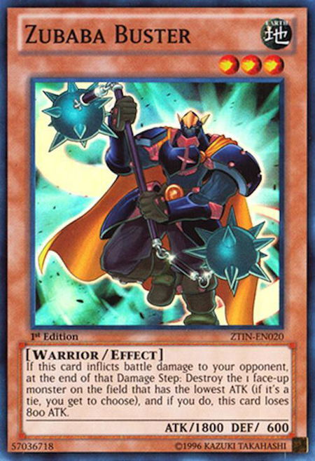 Zubaba Buster - 2013 Zexal Collection Tin YuGiOh trading card