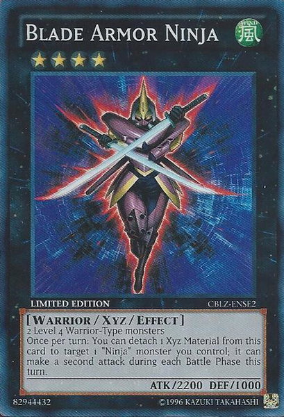 Blade Armor Ninja trading card from Cosmo Blazer SE Blade Armor Ninja - Cosmo Blazer SE YuGiOh trading card