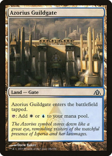 Azorius Guildgate - Dragon's Maze Magic: The Gathering trading card