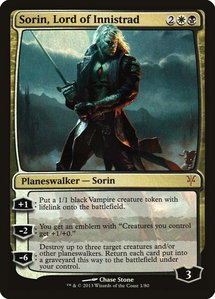 Sorin, Lord of Innistrad - Duel Decks: Sorin vs. Tibalt (DDK) #1 - Mythic Rare Magic: The Gathering Trading Card