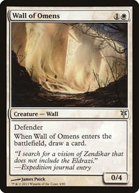 Wall of Omens - Duel Decks: Sorin vs. Tibalt (DDK) #4 - Uncommon Magic: The Gathering Trading Card