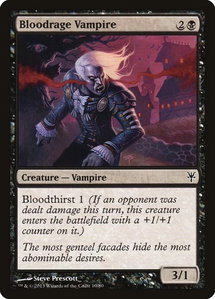 Bloodrage Vampire - Duel Decks: Sorin vs. Tibalt (DDK) #10 - Common Magic: The Gathering Trading Card