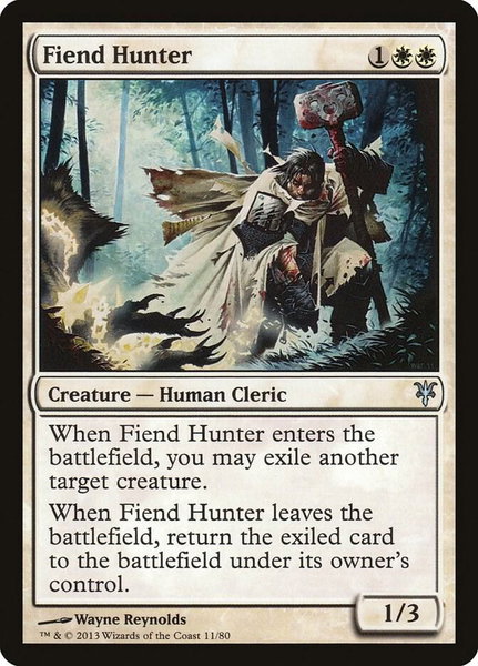Fiend Hunter - Duel Decks: Sorin vs. Tibalt Magic: The Gathering trading card