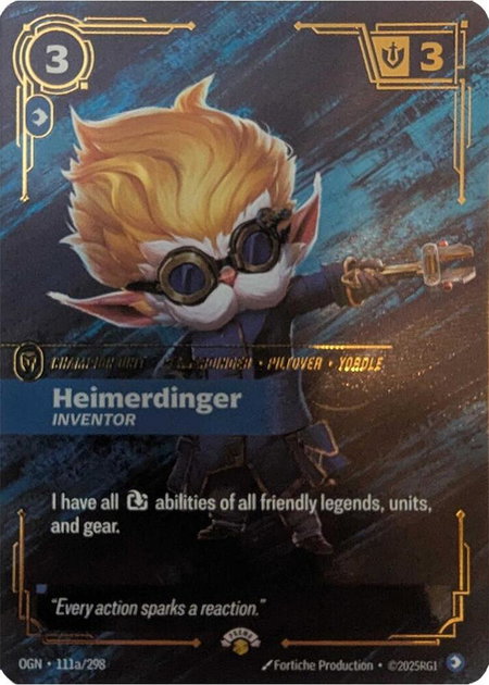 Heimerdinger - Inventor - Riftbound Promotional Cards Riftbound trading card