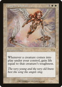 Angelic Chorus - Urza's Saga (USG) #3 - Rare Magic: The Gathering Trading Card