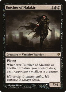 Butcher of Malakir - Duel Decks: Sorin vs. Tibalt (DDK) #18 - Rare Magic: The Gathering Trading Card