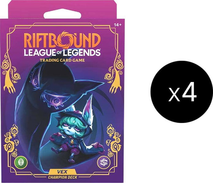 Unleashed - Champion Deck (Vex) Display - Unleashed Riftbound trading card
