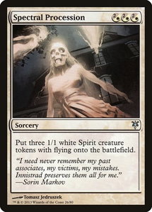 Spectral Procession - Duel Decks: Sorin vs. Tibalt (DDK) #26 - Uncommon Magic: The Gathering Trading Card