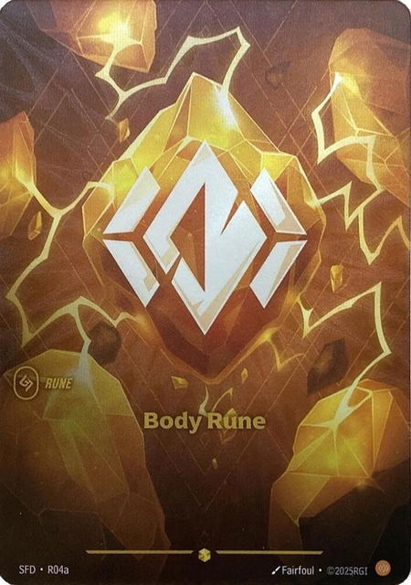 Body Rune (Alternate Art) - Spiritforged Riftbound trading card