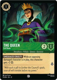 The Queen - Evil Ruler - Wilds Unknown (12) #75/204 - Common Disney Lorcana Trading Card