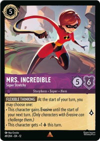 Mrs. Incredible - Super Stretchy - Wilds Unknown (12) #49/204 - Rare Disney Lorcana Trading Card