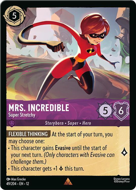 Mrs. Incredible - Super Stretchy - Wilds Unknown Disney Lorcana trading card