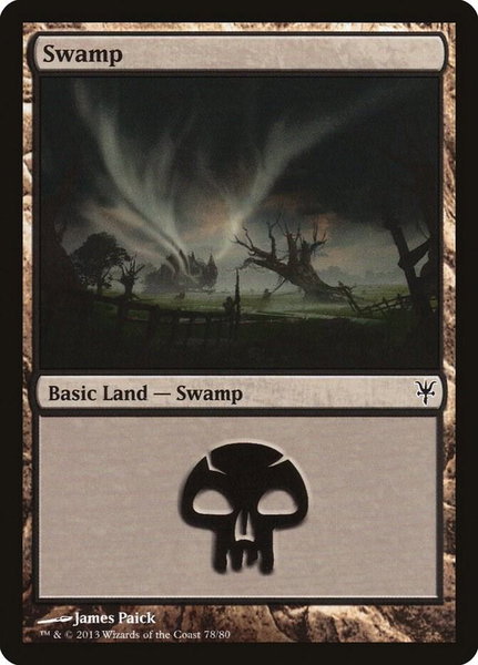 Swamp (78) trading card from Duel Decks: Sorin vs. Tibalt Swamp (78) - Duel Decks: Sorin vs. Tibalt Magic: The Gathering trading card