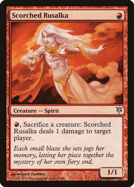 Scorched Rusalka - Duel Decks: Sorin vs. Tibalt Magic: The Gathering trading card