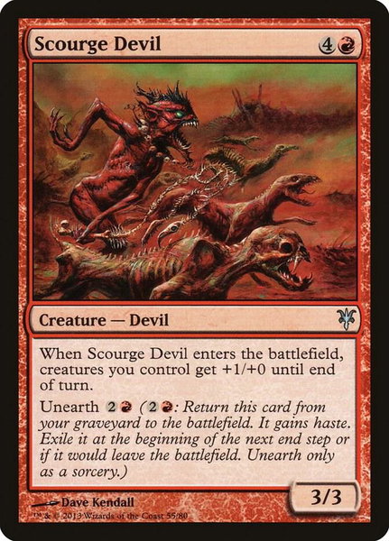 Scourge Devil trading card from Duel Decks: Sorin vs. Tibalt Scourge Devil - Duel Decks: Sorin vs. Tibalt Magic: The Gathering trading card