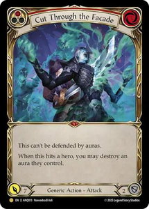 Cut Through The Facade (Red) (ANQ013) - Compendium of Rathe - Antiquity Pack (ANQ) #ANQ013 - Gold Flesh and Blood Trading Card
