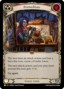 Premeditate (Red) (ANQ022) - Compendium of Rathe - Antiquity Pack (ANQ) #ANQ022 - Gold Flesh and Blood Trading Card