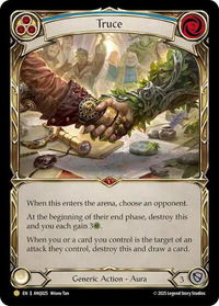 Truce (Blue) (ANQ025) - Compendium of Rathe - Antiquity Pack (ANQ) #ANQ025 - Gold Flesh and Blood Trading Card