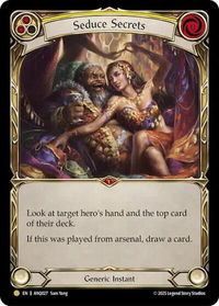 Seduce Secrets (Yellow) (ANQ027) - Compendium of Rathe - Antiquity Pack (ANQ) #ANQ027 - Gold Flesh and Blood Trading Card