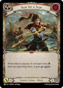 Scar For A Scar (Red) (ANQ030) - Compendium of Rathe - Antiquity Pack (ANQ) #ANQ030 - Gold Flesh and Blood Trading Card
