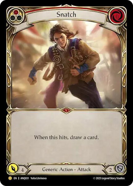 Snatch (Red) (ANQ031) - Compendium of Rathe - Antiquity Pack Flesh and Blood trading card