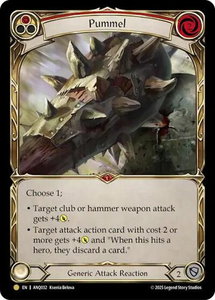 Pummel (Red) (ANQ032) - Compendium of Rathe - Antiquity Pack (ANQ) #ANQ032 - Gold Flesh and Blood Trading Card