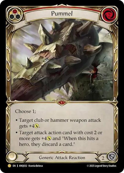 Pummel (Red) (ANQ032) - Compendium of Rathe - Antiquity Pack Flesh and Blood trading card