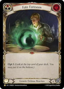 Fate Foreseen (Red) (ANQ033) - Compendium of Rathe - Antiquity Pack (ANQ) #ANQ033 - Gold Flesh and Blood Trading Card