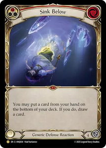 Sink Below (Red) (ANQ034) - Compendium of Rathe - Antiquity Pack (ANQ) #ANQ034 - Gold Flesh and Blood Trading Card