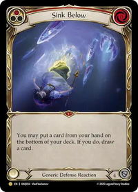 Sink Below (Red) (ANQ034) - Compendium of Rathe - Antiquity Pack (ANQ) #ANQ034 - Gold Flesh and Blood Trading Card