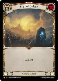 Sigil Of Solace (Red) (ANQ036) - Compendium of Rathe - Antiquity Pack (ANQ) #ANQ036 - Gold Flesh and Blood Trading Card