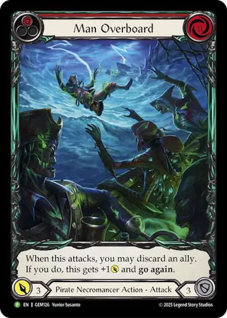 Man Overboard - GEM Pack 4 Flesh and Blood trading card