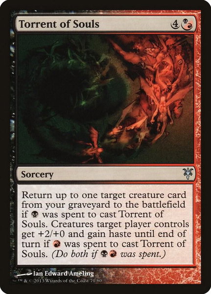 Torrent of Souls - Duel Decks: Sorin vs. Tibalt Magic: The Gathering trading card