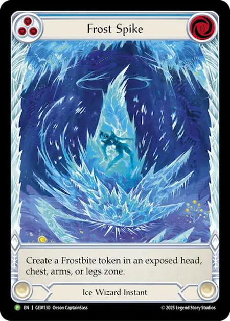 Frost Spike - GEM Pack 4 Flesh and Blood trading card