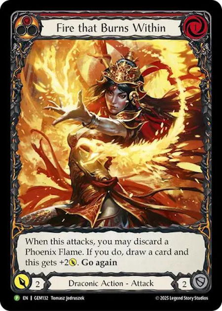 Fire that Burns Within - GEM Pack 4 Flesh and Blood trading card