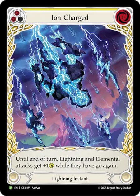 Ion Charged - GEM Pack 4 Flesh and Blood trading card