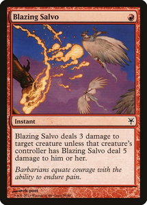 Blazing Salvo - Duel Decks: Sorin vs. Tibalt (DDK) #58 - Common Magic: The Gathering Trading Card