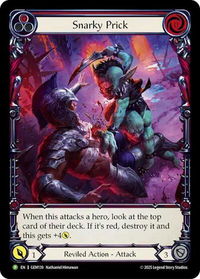 Snarky Prick - GEM Pack 4 (GEM) #GEM139 - Promo Flesh and Blood Trading Card