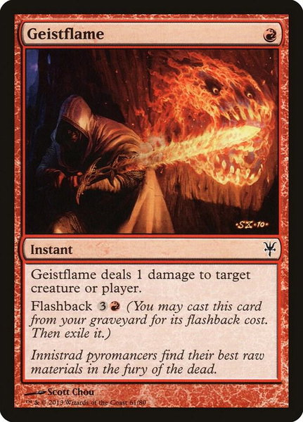 Geistflame trading card from Duel Decks: Sorin vs. Tibalt Geistflame - Duel Decks: Sorin vs. Tibalt Magic: The Gathering trading card